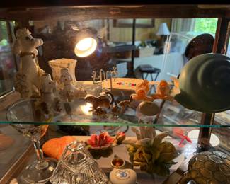 A closer look at the poodles, small animals, ornaments, and other vintage finds