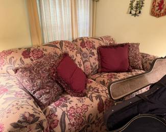 A close look at the sofa, very clean