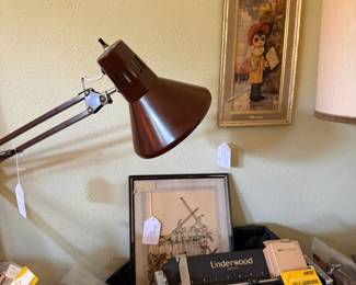 Vintage metal desk lamp, vintage Underwood typewriter 1930's standard machine, #4621644-11