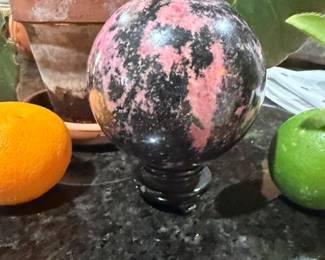 Rhodonite Sphere