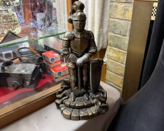 Knights, Heraldic motifs, coats of arms were extremly popular home decor during the mid-century period. Late 1950's to 70's