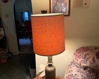 A second Daisy design table lamp, also with original shade