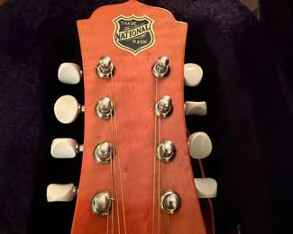 The label "National" and the tuning pegs