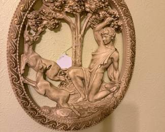 A second plaster relief art piece