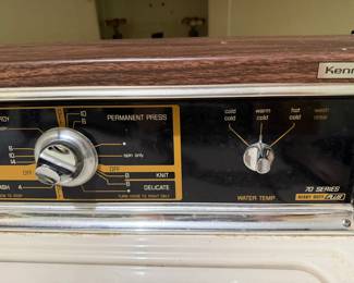 Kenmoor control panel, this washer has an adgitator