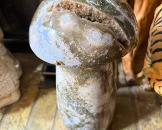 natural druzy crystal pocket/vug in the mushroom cap