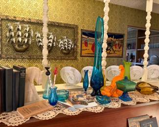 Lots of great MC glass and ceramics, music books