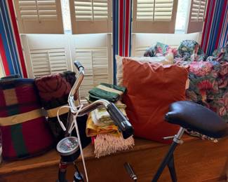 Lots of throws, pillowcases, cushions and pillows
