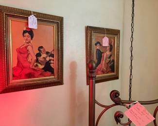 Vintage Flamenco Dancers in original frames
