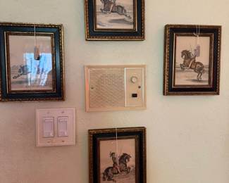 Mid-Century prints of Lipizanas and their riders