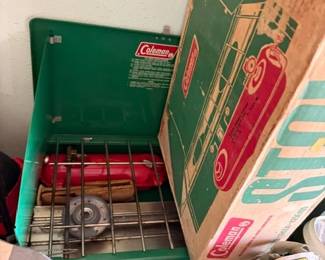 Vintage Coleman stove with original box