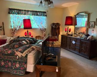 Looking across the master bedroom