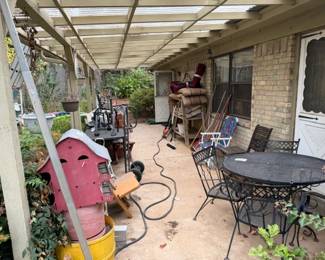 Updated look at the covered back porch