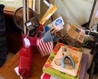 Lots of vintage office supplies