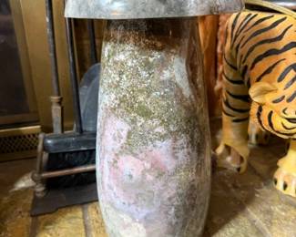 Large Ocean Jasper carved mushroom