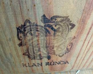 “Klan Rúnda Handcrafted Viking Chair — Earlier Maker-Mark Branding (now Clan Rúnda)”
