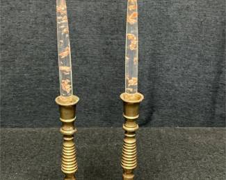 Brass candlesticks