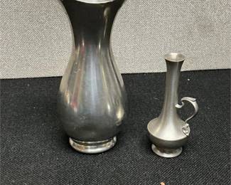 Pewter vases
