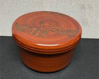 Lot # : 154 - Japanese Laquerware Rice Bowl w/Lid