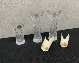 Lenox crystal vases