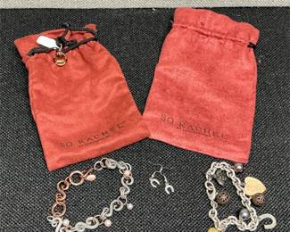 Lot # : 89 - Longaberger "So Rachel" Charm Bracelets