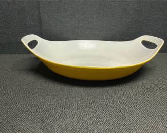 Lot # : 109 - HEAVY Vintage Enameled Cast Iron Paella Pan