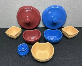 Lot # : 63 - Longaberger Basketweave Small Dish Lot