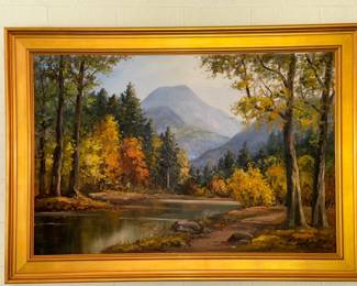 Signed Landscape Oil on Canvas