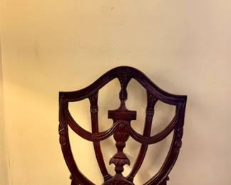 Antique Shield Back Mahogany Chair