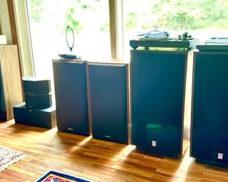 Vintage Stereo Speakers and Equipment