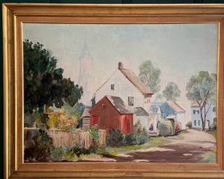 St. Michael's Oil on Canvas by Jane Bollman