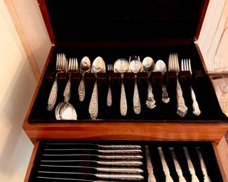 Silverplate Flatware and Chest