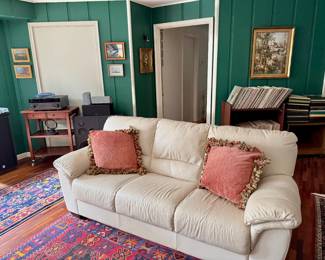 Italian Leather 3 Seat Sofa