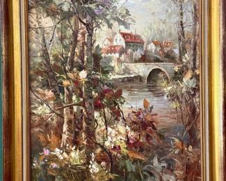 Country Scene Oil Painting
