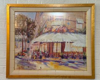 Framed Cafe De Flore