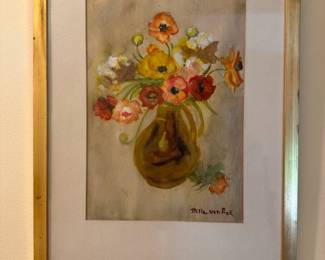 Stella Van Eck Signed Water Color