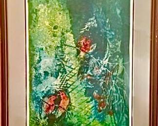Signed/Numbered Lebadang Hoi Birds Lithograph