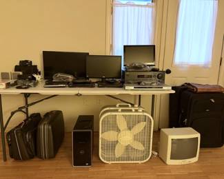 Electronics, Fans, and Luggage
