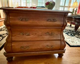 Hekman 3 drawer, solid wood chest