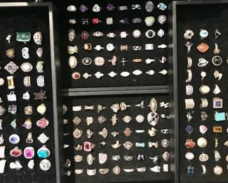 there are hundreds of sterling rings
