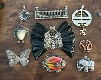designer signed sterling pieces
