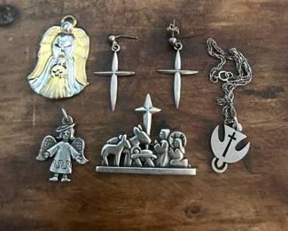 designer signed sterling pieces