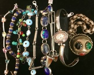 assorted bracelets