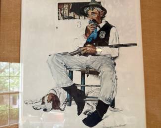 Signed Norman Rockwell Print