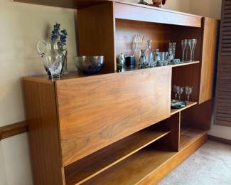 Wall Unit with drop-down bar