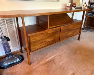 Handmade Table with a swing out writing desk