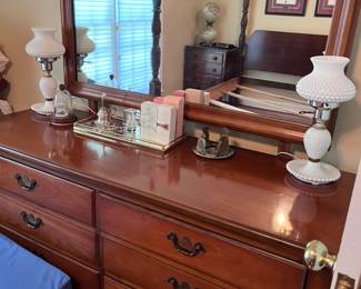 Dresser with mirror