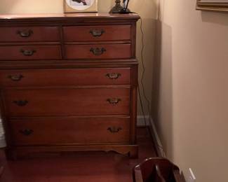 Brown chest of drawers