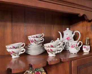Tea, cups, and saucers