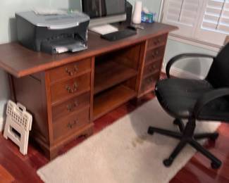 Office desk and printer